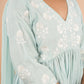 Sky Blue Embroidered Kurta