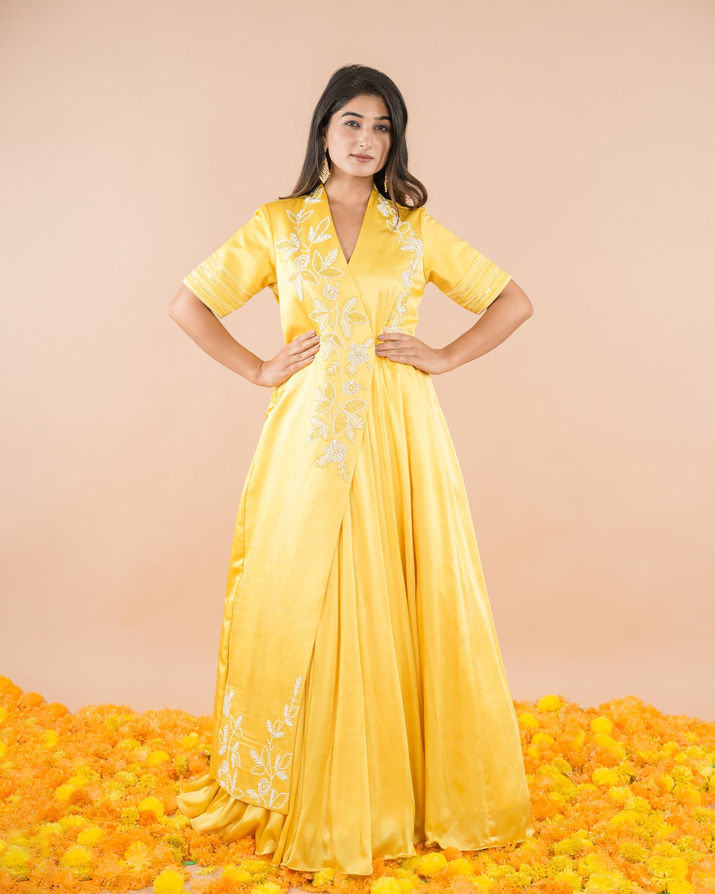 Yellow Flap Gown