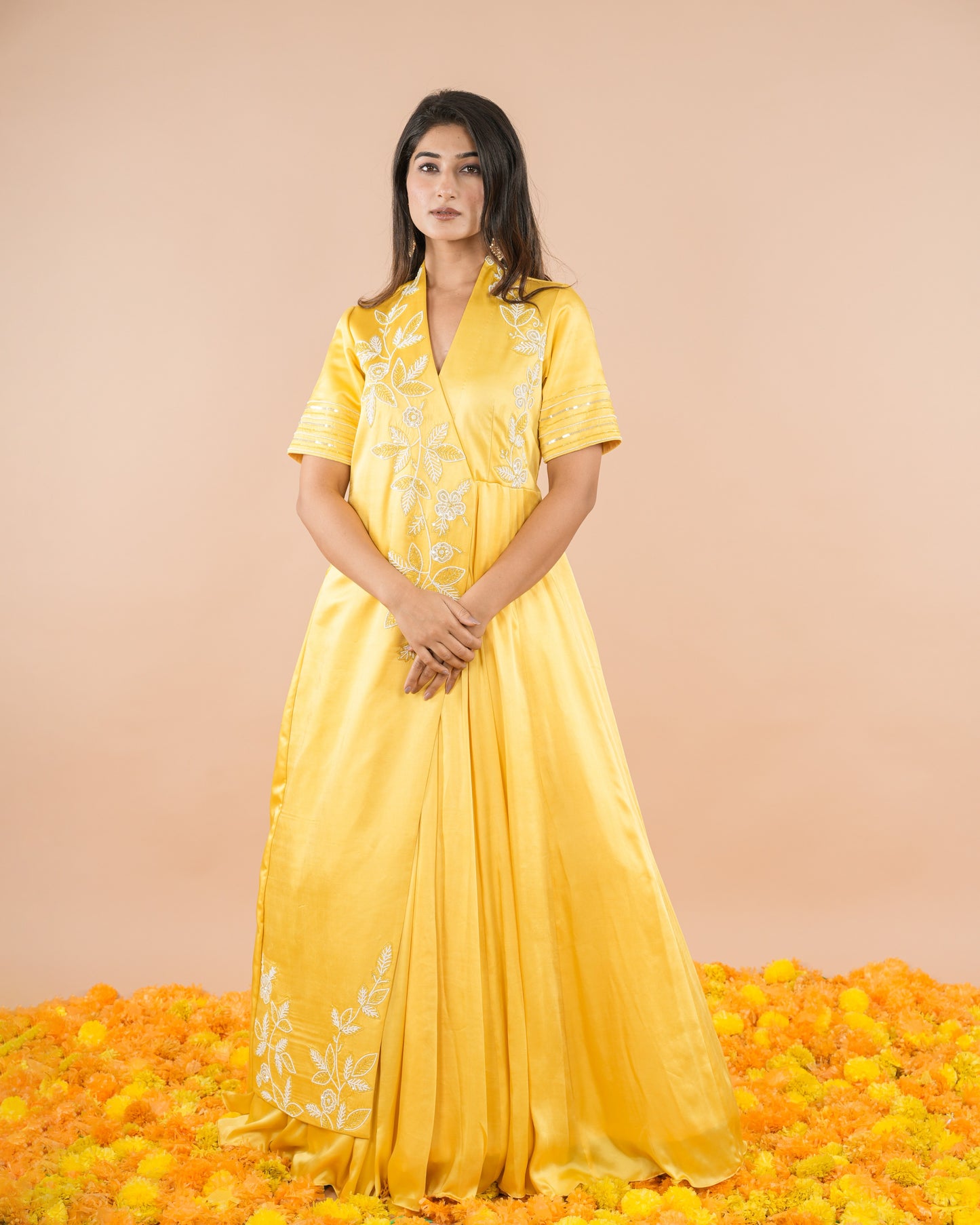 Yellow Flap Gown