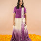 Purple Chikankari Lehenga