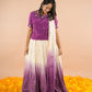 Purple Chikankari Lehenga