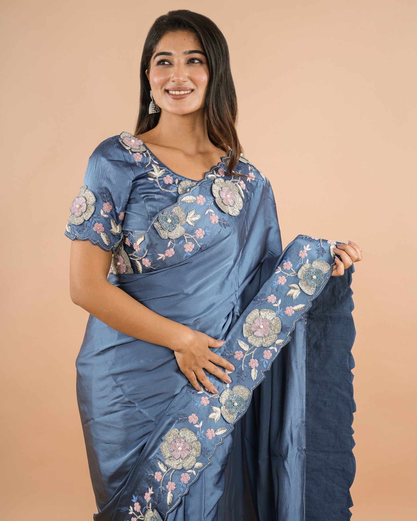 Blue Rangaari Saree