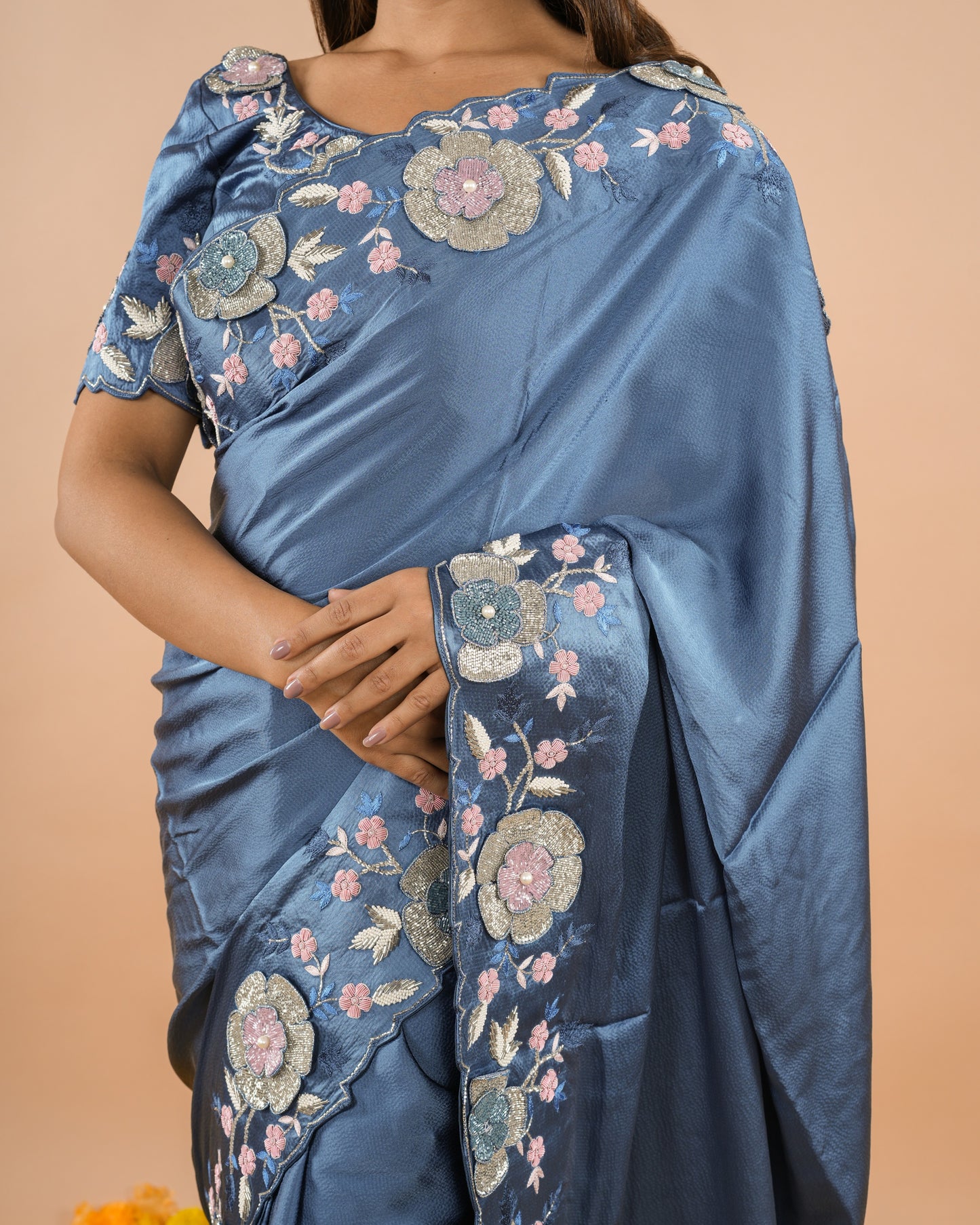 Blue Rangaari Saree